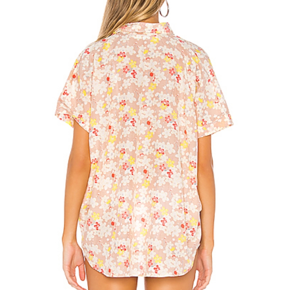 New acacia Mombasa shirt cherry blossom dress P XS - Picture 12 of 16
